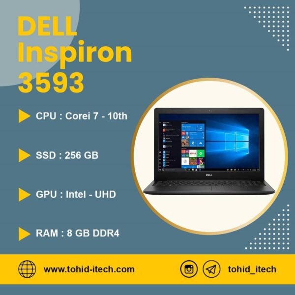 لپ تاپ دل مدل Dell inspiron 3593